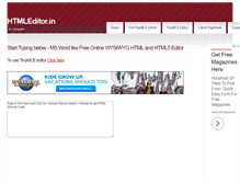 Tablet Screenshot of htmleditor.in